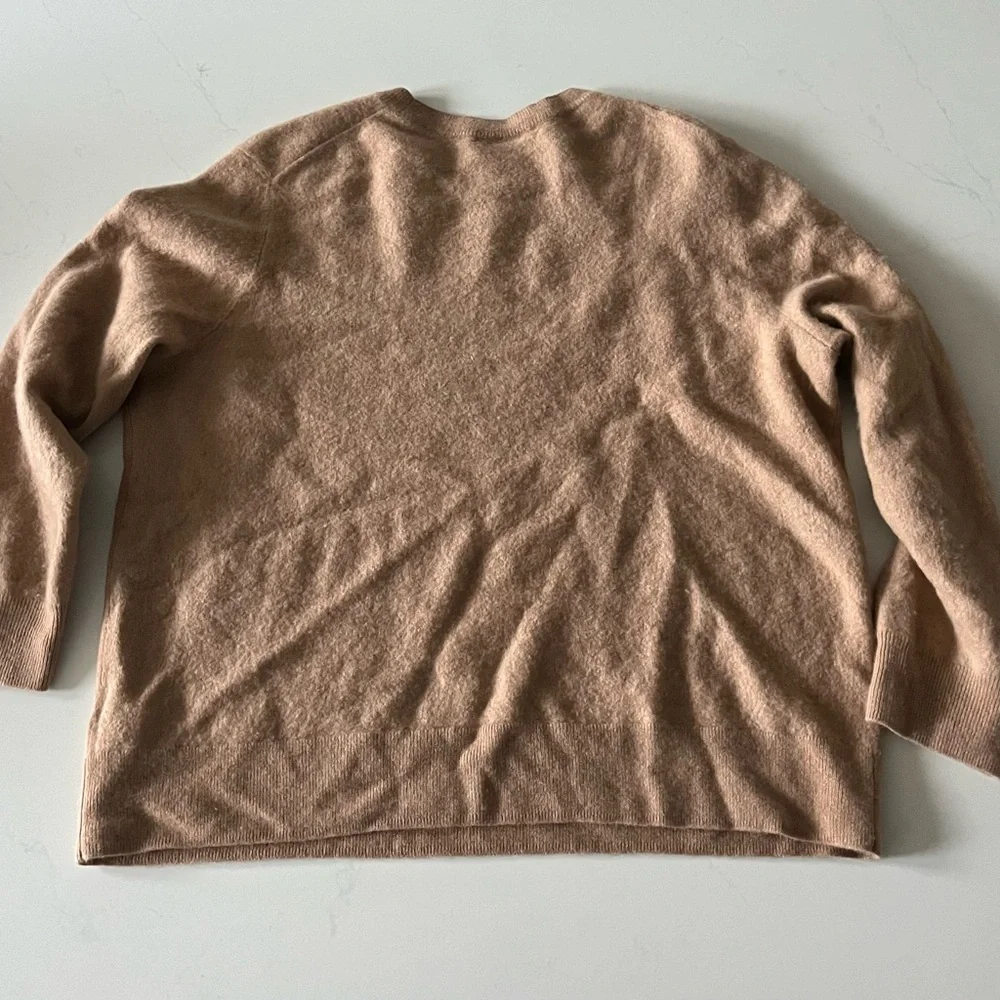 Quince Mongolian Cashmere Sweater Camel Women’s Crewneck 3X - Picture 3 of 7